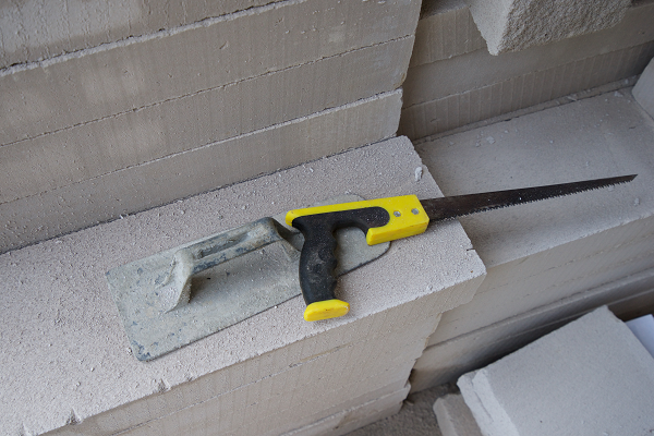 Pose de béton cellulaire sur 20m2 