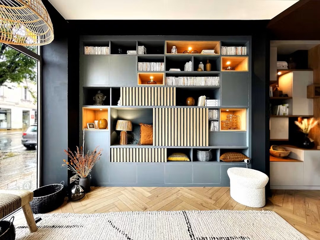 Een op maat gemaakte muur­bibliotheek creëren