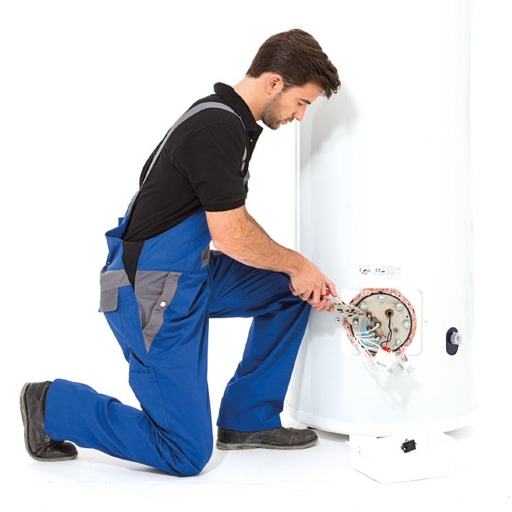 Descaling of an electric water heater – 200 litres