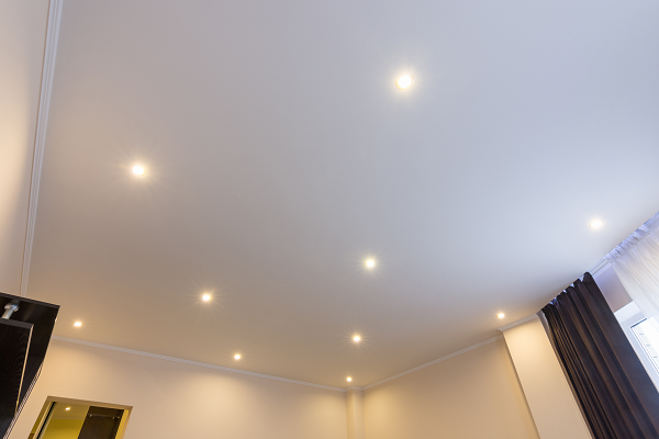 Pose de plafond tendu en PVC de 25m2