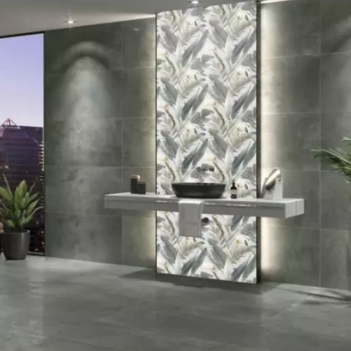 Installing decorative wall tiles on 8m² in a living room or entrance hall