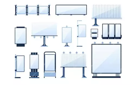 Mounting and securing of 20 boards, notice panels or screens