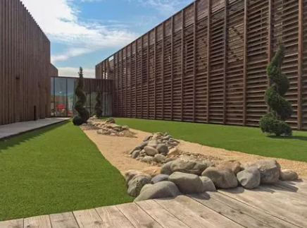 Complete landscaping and design of corporate green space