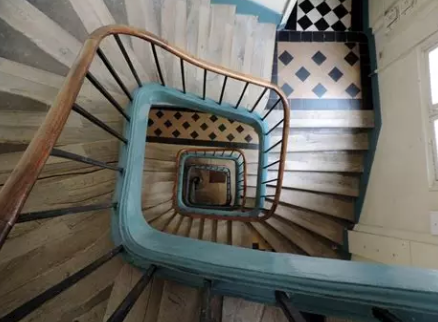 Stairwell painting renovation in a building – 3 levels