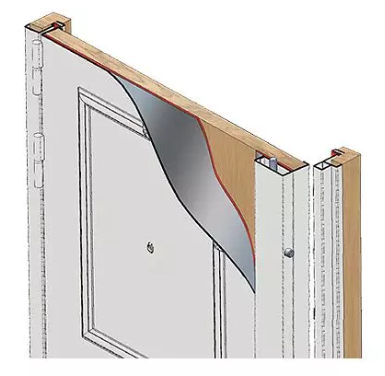 Interior reinforcement of an existing apartment door