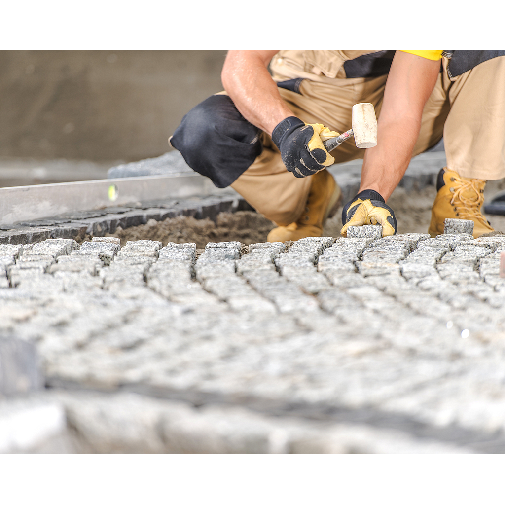 Natuurstenen bestrating van 20/20 voor 100m²