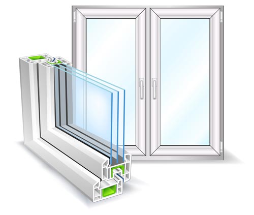 Installation of PVC window frames