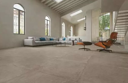 Installation of large-format tiles 120x120 cm on 20 m²