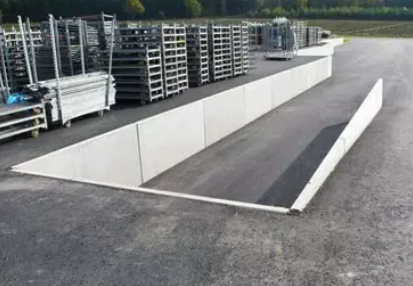 Construction of a concrete loading dock